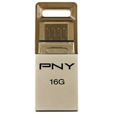 PNY 手机U盘 16gu盘 USB2.0高速OTG双插头车载创意U盘16g新品