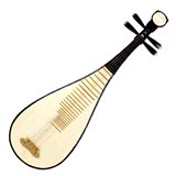 厂家特价直销硬木头花成人初学练习琵琶乐器 赠配件包指甲胶布弦