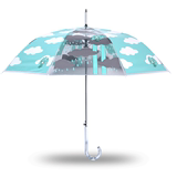 雪堡日本动漫初音未来全自动透明小清新长柄雨伞女个性创意卡通伞