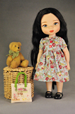 16寸沙龙娃娃衣服复古董收藏过家家玩具陶瓷泰迪熊洋娃娃42cm衣裙