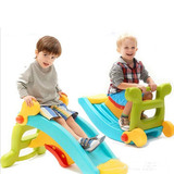 幼儿园玩具摇马木马滑梯二合一多功能儿童家用塑料摇摇椅滑梯两用