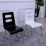 特价黑白色餐椅电脑椅弯曲木烤漆椅办公椅简约现代宜家家用餐椅子