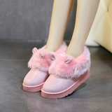 2015新款棉拖鞋女冬季全包跟加厚厚底卡通家居拖鞋特价学生女棉靴