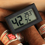 雪茄精准电子温湿度计 测量湿度温度烟具 原装小型便携雪茄专用计