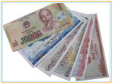 特产促销 收藏馈赠佳品 越南盾 越南币 钱币 一套6张 面值18700