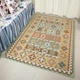 美式地毯 客厅茶几沙发地毯 简欧东南亚波斯几何卧室 地毯床边毯