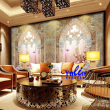 3D立体欧式背景墙瓷砖 客厅沙发电视背景壁画 陶瓷彩雕拼花罗马柱