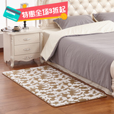可水洗珊瑚绒地毯卧室床边毯简约现代地毯客厅茶几长方形入户门垫