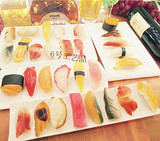 仿真寿司料理三文鱼墨鱼虾食物模型过家家玩具橱窗展示摆设道具饰