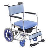 日本三贵轮椅带坐便器老人代步车CS-2折叠轻便便携式残疾人手推车