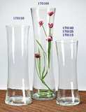 特价包邮 富贵竹百合水晶玻璃花瓶收腰小卡透明插花玻璃花瓶花器