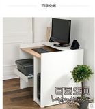包邮新款简约办公桌子电脑桌可放打印机架子主机框架抽屉可加锁