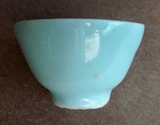 清代豆青釉杯子包老保真老式怀旧古董文玩陶瓷器茶具小酒杯收藏品