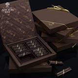 歌斐颂 纯可可脂精致醇黑巧克力礼盒120g 情人节生日礼物礼盒装