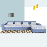 友澳 新款创意家居实木沙发床可折叠布艺沙发组合小户型成套家具