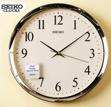 正品SEIKO日本精工挂钟 超静音宜家客厅简约12寸创意卧室QXA417