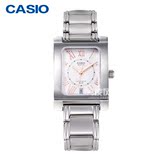 正品卡西欧Casio女士手表商务简约方形钢带石英腕表BEL-100D-7A3