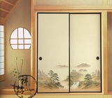 日式移门福斯玛门和室榻榻米推拉门彩绘门实木隔断定做日本衣柜门