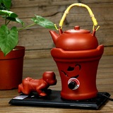 宜兴紫砂电子热烧茶水壶 复古煮普洱茶具泡茶壶器陶瓷燃养生茶炉