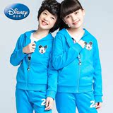 迪士尼童装男女童套装中大童开衫连帽两件套2016新款儿童衣服纯棉