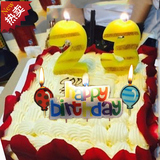生日派对用品蜡烛创意无烟数字蜡烛儿童字母金色蛋糕蜡烛