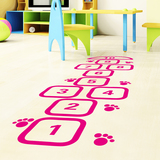 超大型数字跳房子格子游戏地贴儿童房间幼儿园客厅卧室墙贴纸贴画