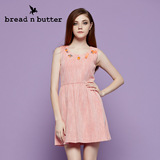 bread n butter面包黄油女装粉嫩无袖连衣裙 修身显瘦款式短裙女