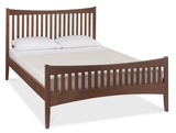 现代中式卧室全实木双人床简约小户型橡木床北美黑胡桃双人床新款