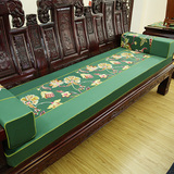 盛庭高档新款刺绣花中式红木沙发坐垫实木加厚海绵椅垫可拆洗华幔