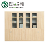 颐达 文件柜 木质带玻璃门 板式文件柜资料柜 办公书柜 可定做