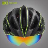 BaseCamp新品骑行头盔+三组镜片含偏光自行车头盔 可定制BC-018