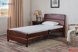 琴宇坊橡木床升降电动床智能床单人床双摇床1米1.2米1.5米实木床