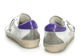 韩版板鞋紫尾四季款真皮小白鞋星星鞋低帮做旧男女舒适运动板鞋