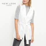 NEW LOOK春夏新款女装系腰带时尚无袖外套|373632010
