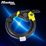 MASTER LOCK/玛斯特锁具 8413D 可调节线缆蛇锁 自行车锁 1.8米