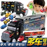 大号货柜运输卡车 儿童模型合金汽车手提收纳箱 男孩玩具车 礼物L