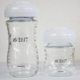新安怡储奶杯 宽口径储奶瓶125/240/260ML 玻璃PP材质 奶水存储瓶