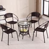 藤椅三件套阳台桌椅户外家具组合室内客厅休闲子椅茶几套F3N