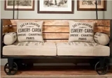 美式铁艺实木复古沙发椅组合客厅咖啡厅创意休闲沙发长椅卡座