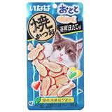 宠物猫咪食品伊纳宝海鲜扇贝味鸡肉金枪鱼猫零食30g肉干肉条鱼干