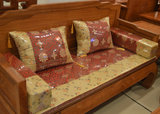 专业定做中式仿古典高档红木印花沙发坐垫圈椅垫抱枕布套