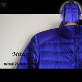 Mitsui.M2160 欧美简约糖果色纯色 双面穿立领夹克外套轻便羽绒服
