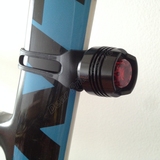 高亮 红宝石单车尾灯 铝合金CNC 自行车单眼头盔灯 警示灯 28g