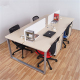 上海办公家具简约现代屏风办公桌员工桌组合工作位钢架4人职员桌