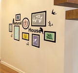创意个性组合照片相框墙贴纸简约现代欧式家居卧室客厅装饰贴画