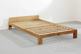 中式实木大床1米2榆木新古典禅意家具原木双人床欧式婚床单人订制