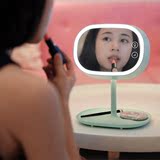 化妆镜led台灯 韩国欧式 梳妆镜 送女友创意生日礼物现货包邮