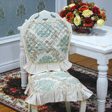 欧式复古奢华椅坐垫座垫椅套 高精密大提花餐桌布艺椅背套巾罩