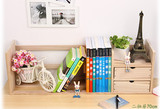 桌上书架 实木简易小书架 书柜宜家创意置物 办公学生特价包邮