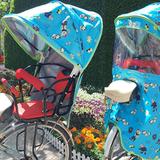 r自行车电动车安全后置座椅儿童加厚加长座椅双胞胎座椅双人座垫